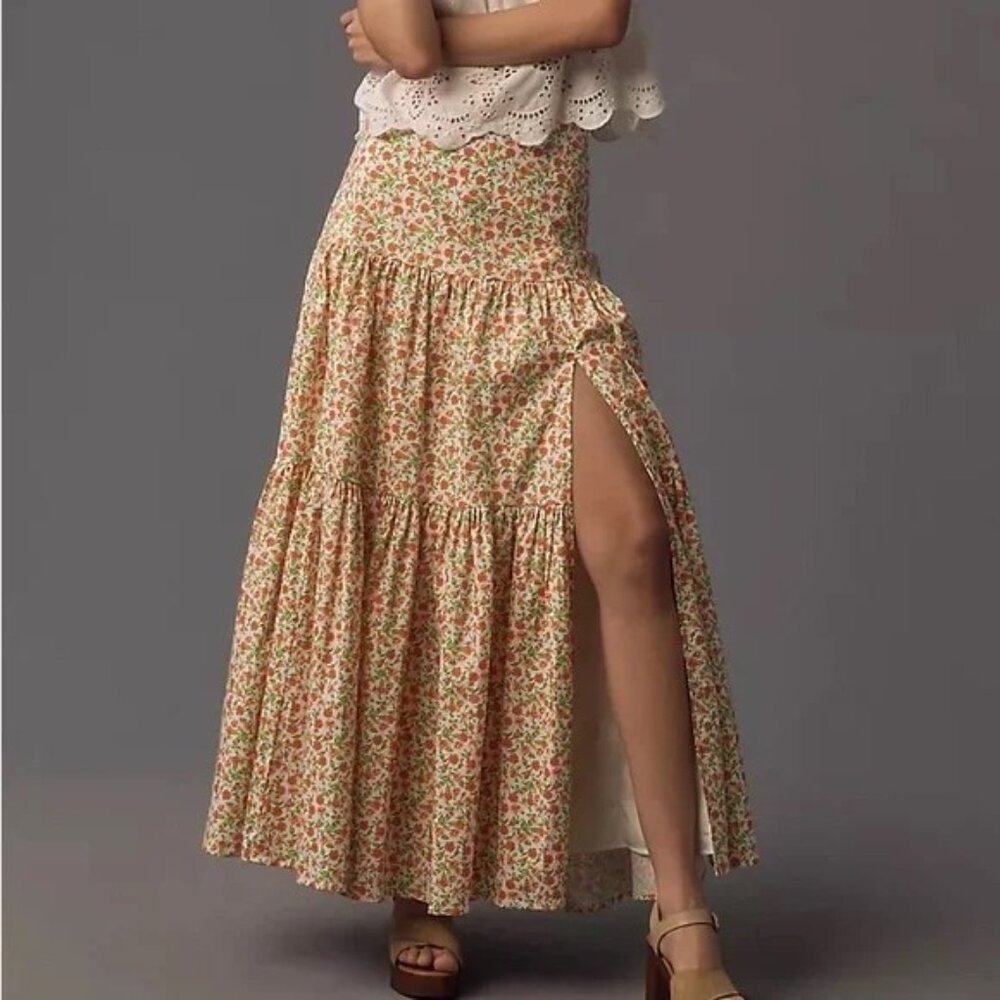 WAYF Poplin Maxi Skirt